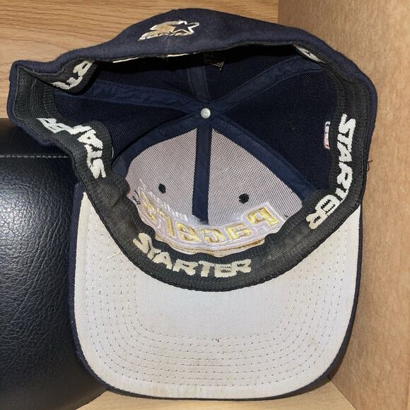 Vintage Indiana Pacers Starter Fitted Wool Hat Cap RARE Size 7 - 7 3/4 - Picture 13 of 16